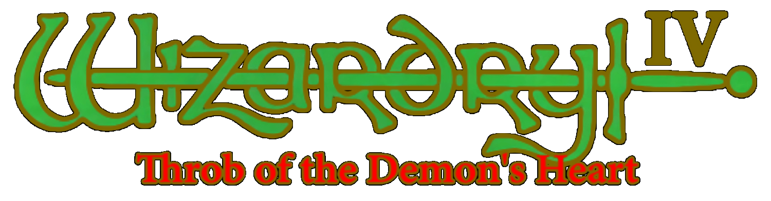 Wizardry I-II-III logo for Super Famicom